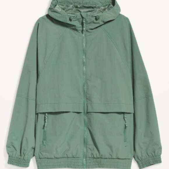 NWOT Old Navy Water-Resistant Performance Zip Jacket Silver Fern Size XXL - Picture 11 of 11